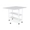Kangaroo Sewing Furniture Dixie Cutting Table with Expandable Work Surface & Storage Shelves